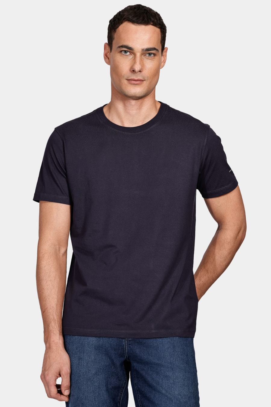 Camiseta Aramis Pixel Manga Marinho — foto 1 de 4