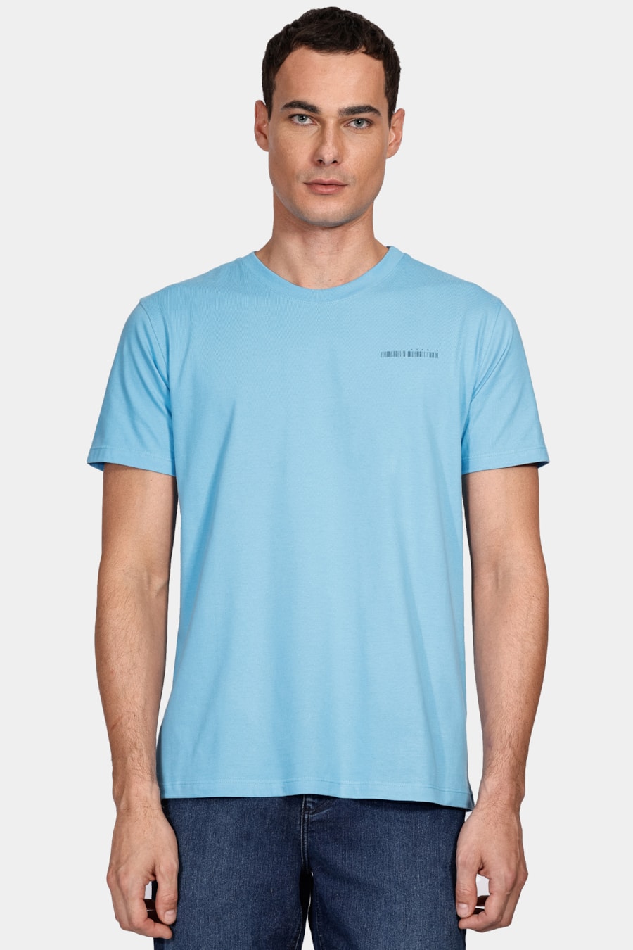 Camiseta Assinatura Aramis Barcode Azul Turquesa — foto 1 de 4