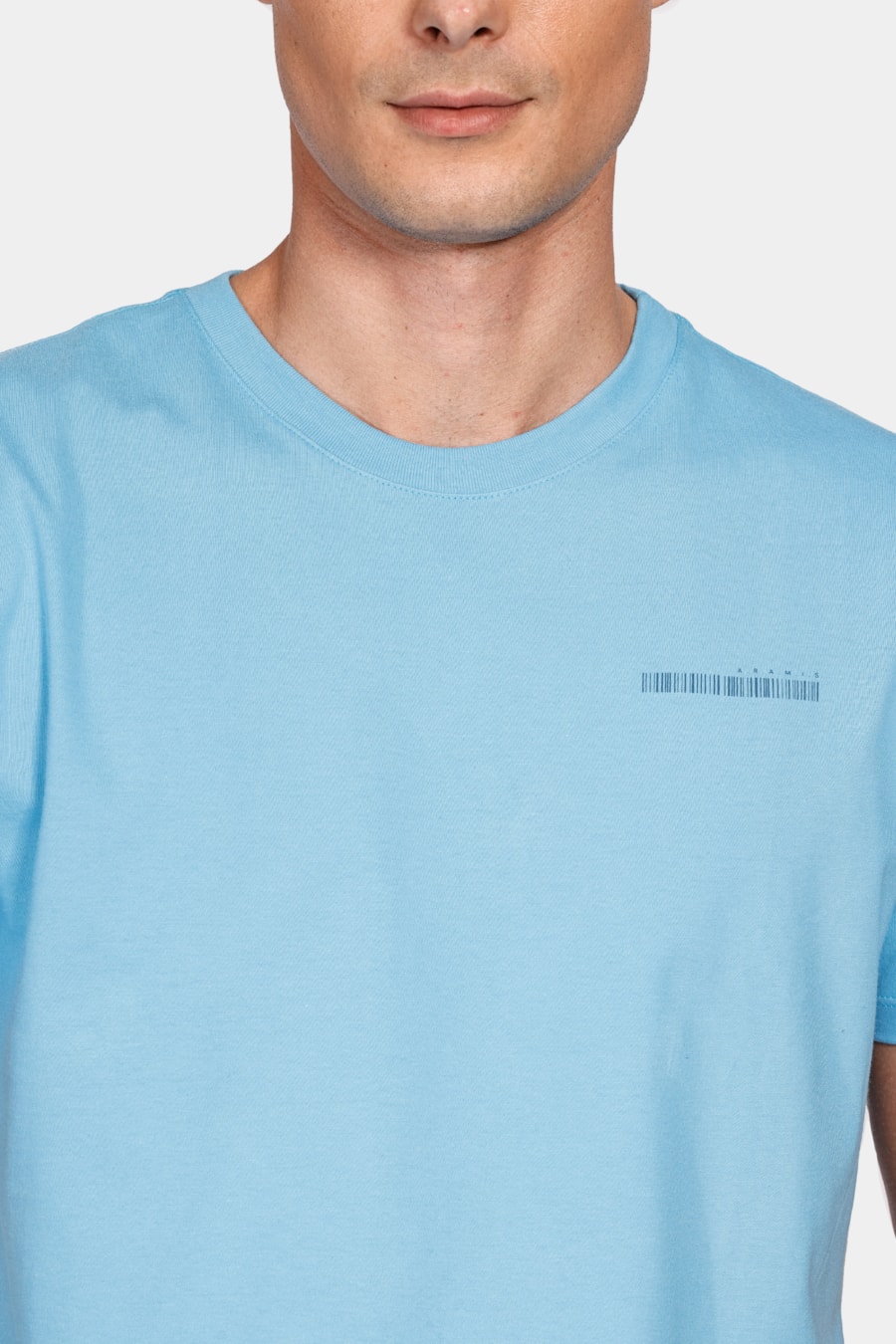 Camiseta Assinatura Aramis Barcode Azul Turquesa — foto 3 de 4