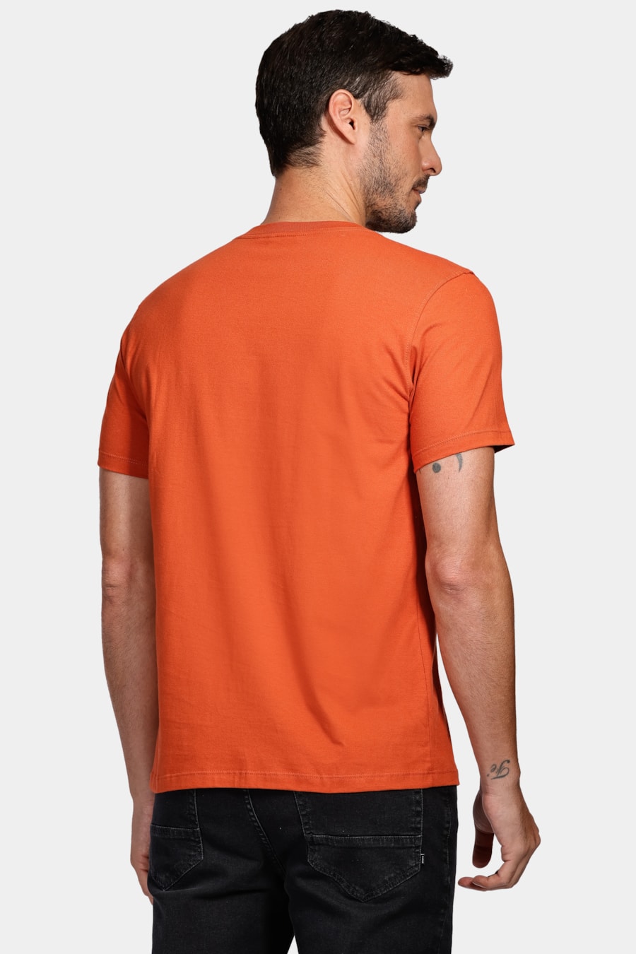 Camiseta Assinatura Aramis Barcode Laranja Ferrugem — foto 4 de 4