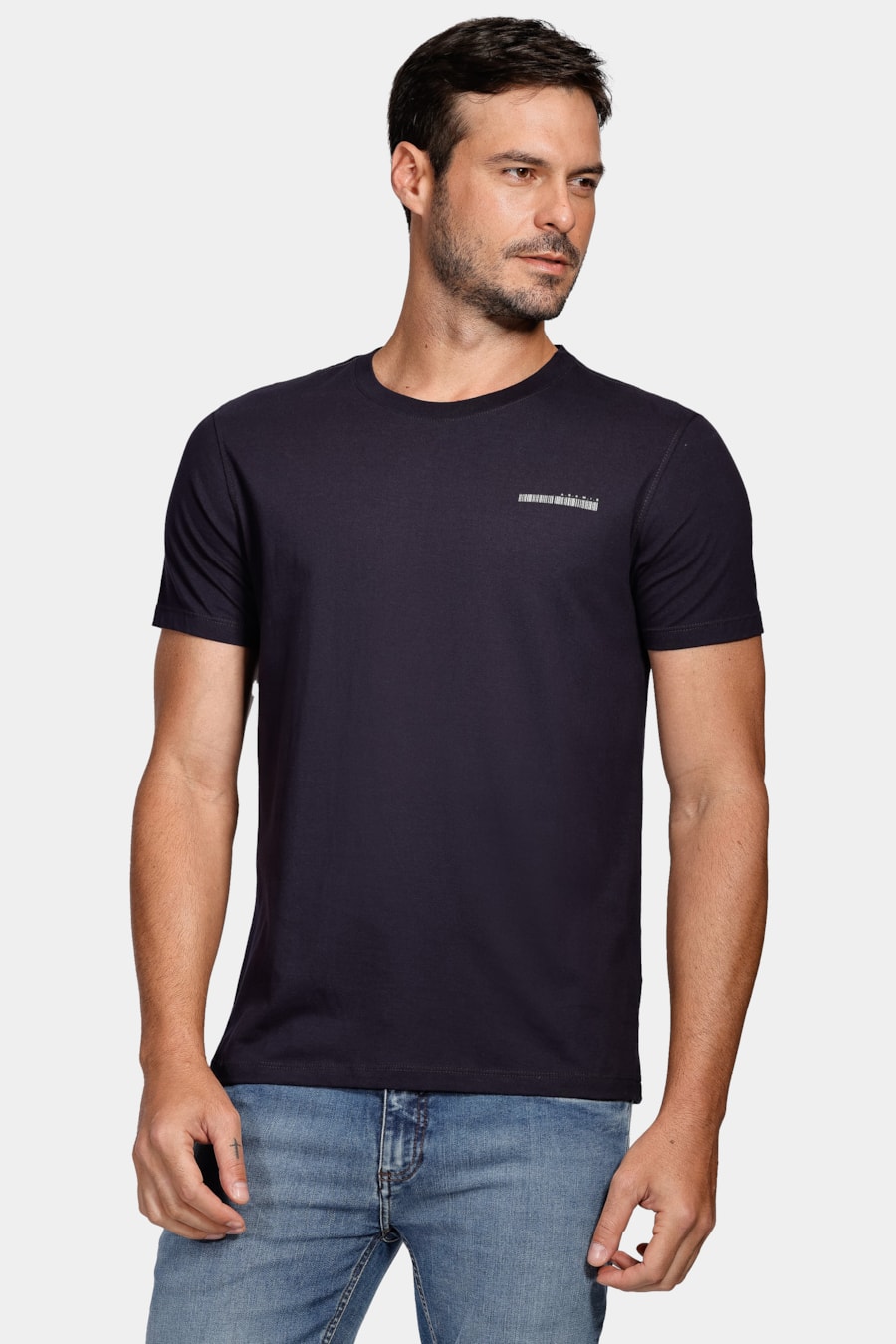 Camiseta Assinatura Aramis Barcode Marinho — foto 1 de 4