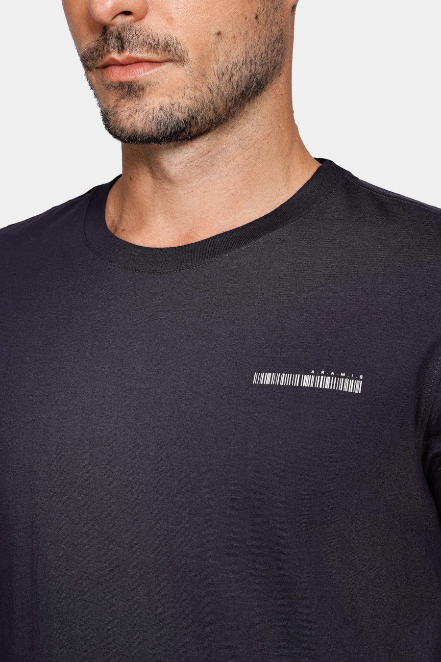 Camiseta Assinatura Aramis Barcode Marinho — foto 3 de 4