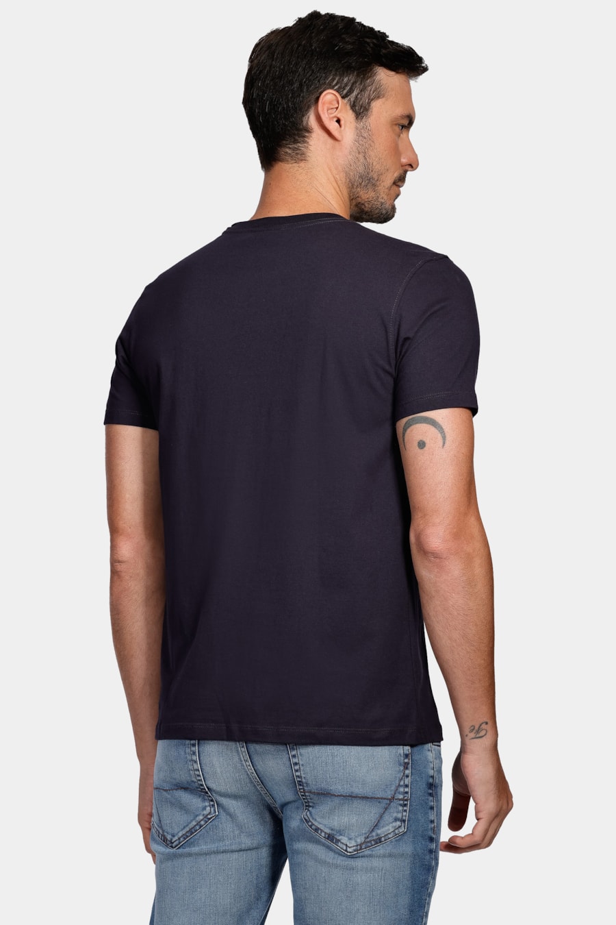 Camiseta Assinatura Aramis Barcode Marinho — foto 4 de 4