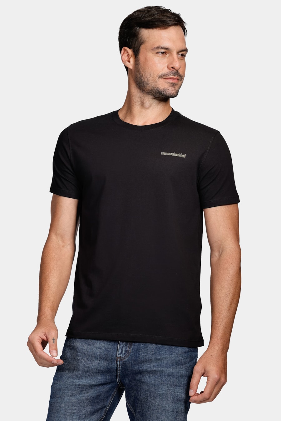Camiseta Assinatura Aramis Barcode Preto — foto 1 de 4