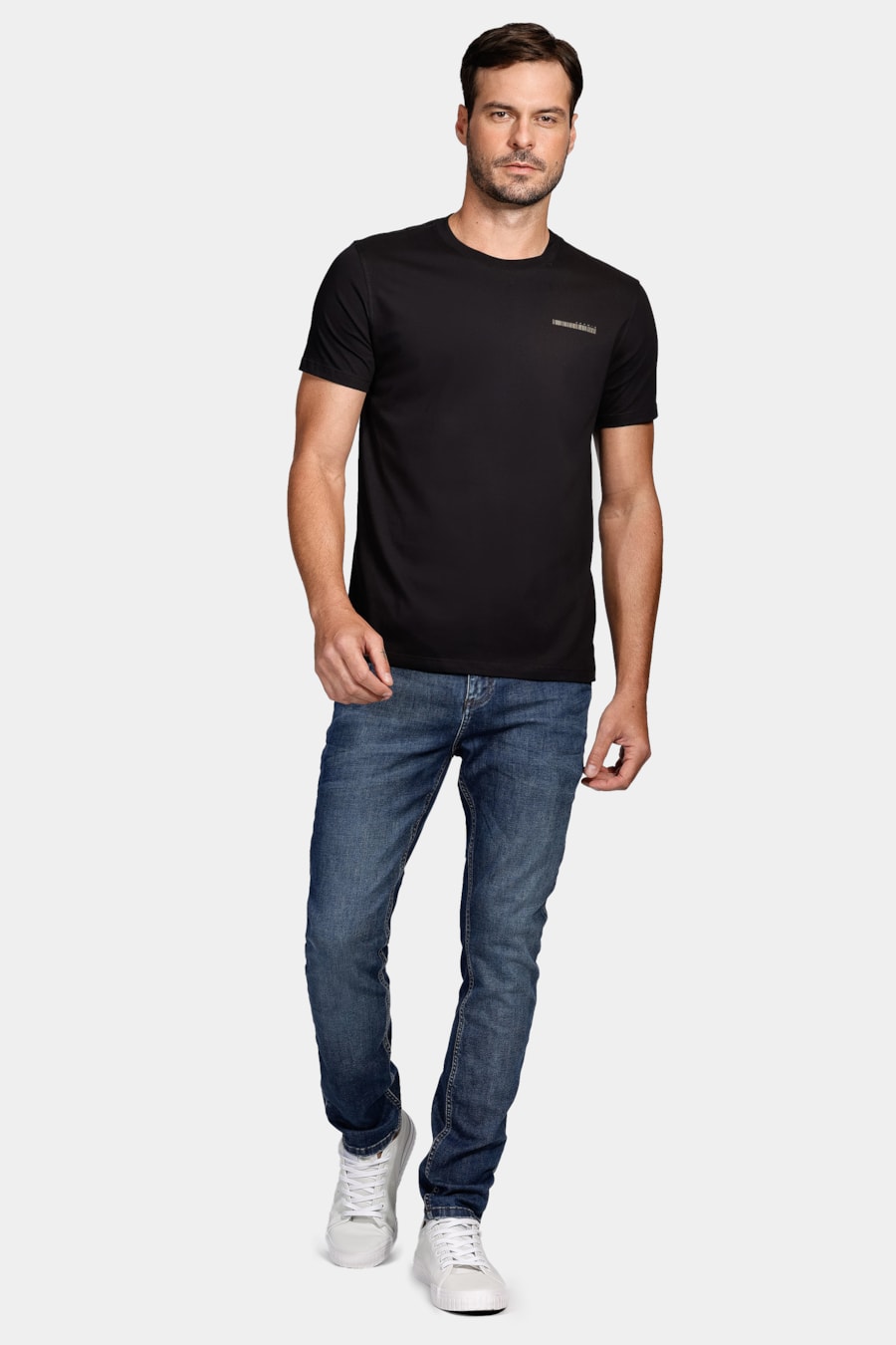 Camiseta Assinatura Aramis Barcode Preto — foto 2 de 4