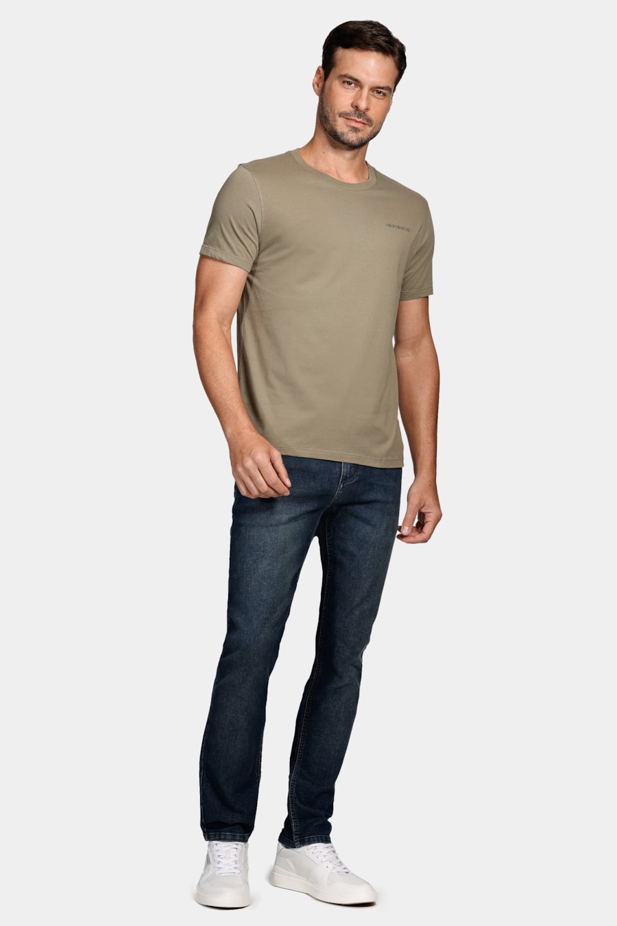 Camiseta Assinatura Aramis Barcode Verde Folha Seca — foto 2 de 4