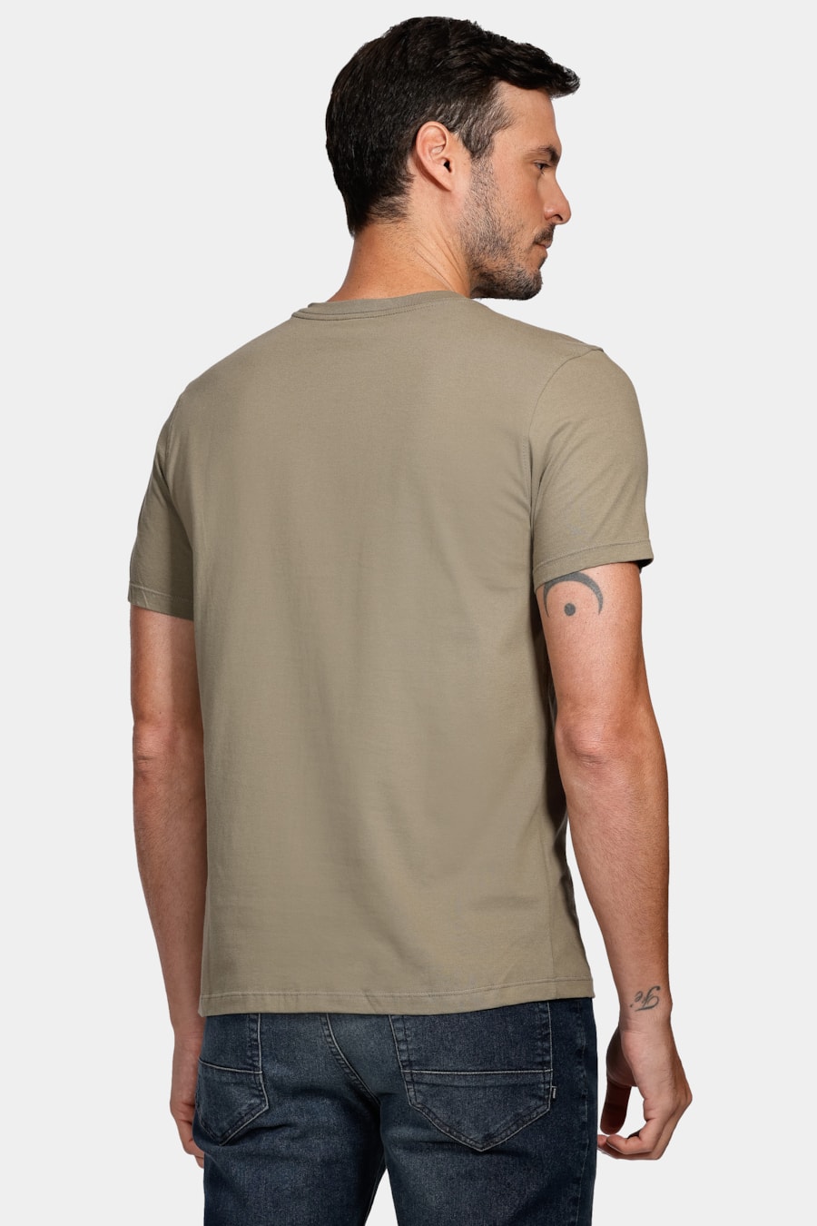 Camiseta Assinatura Aramis Barcode Verde Folha Seca — foto 4 de 4