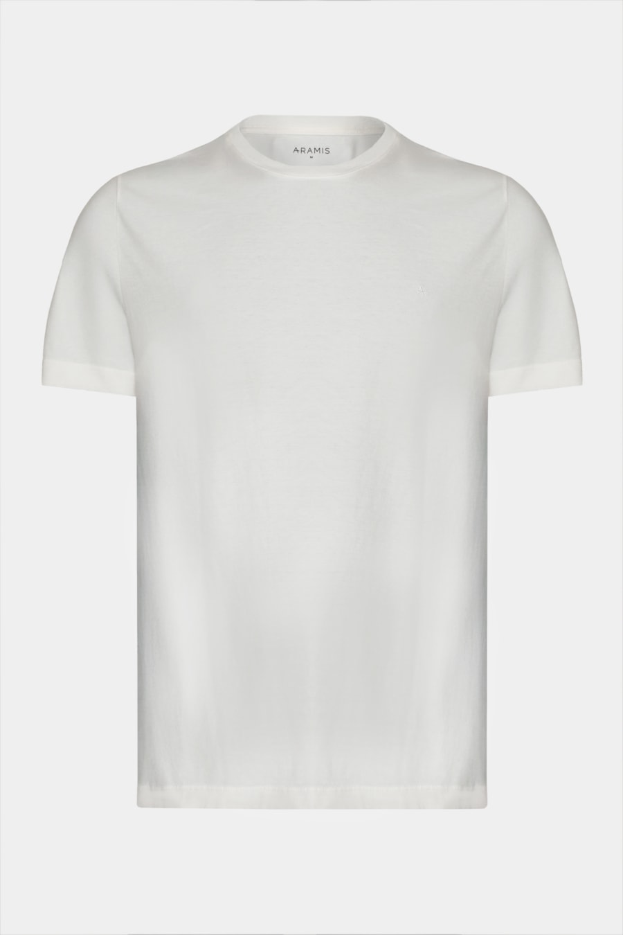 Camiseta Básica Algodão Manga Curta Bordado Off White