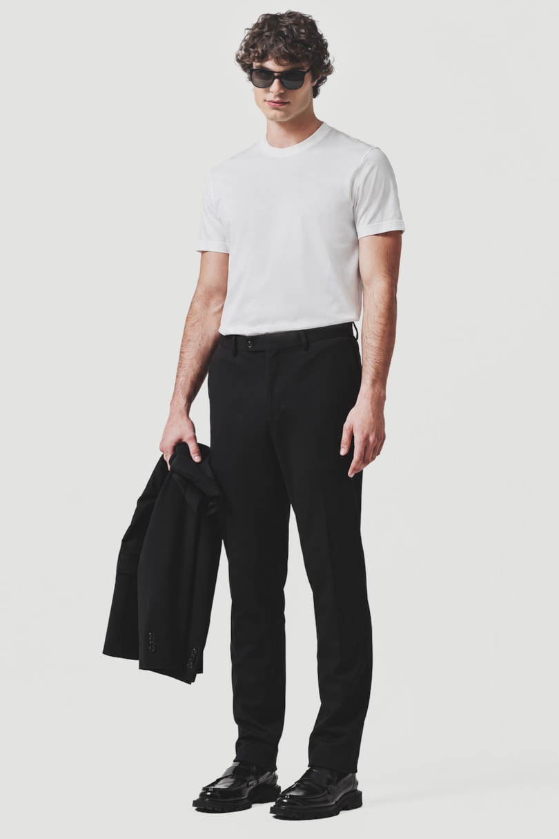 Camiseta Básica Algodão Manga Curta Bordado Off White