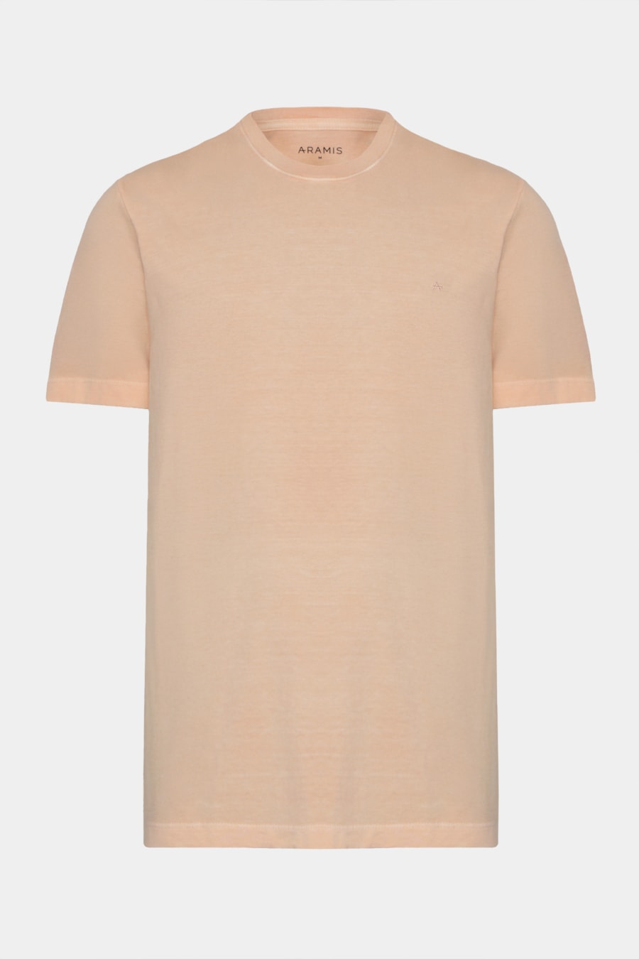 Camiseta Básica Algodão Manga Curta Bordado Salmao — foto 5 de 5