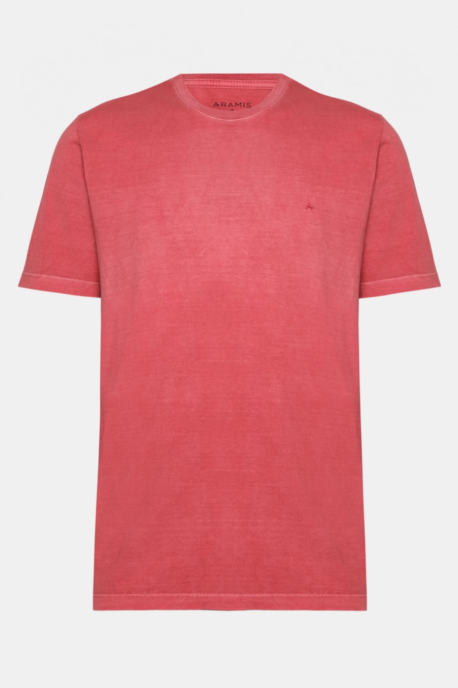 Camiseta Básica Algodão Manga Curta Bordado Vermelho Tomate — foto 5 de 5