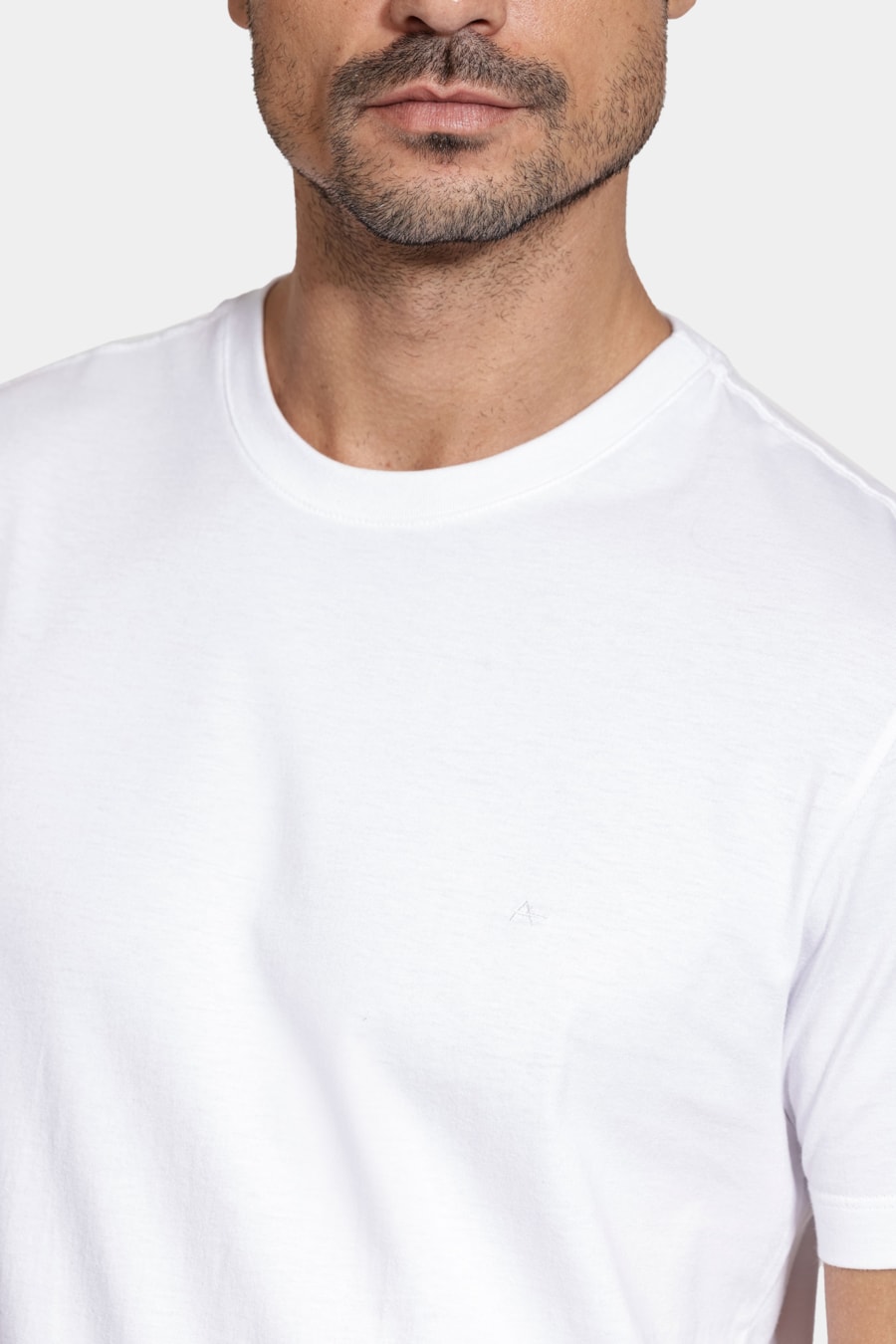 Camiseta Basica Algodão Manga Curta Branco — foto 3 de 5