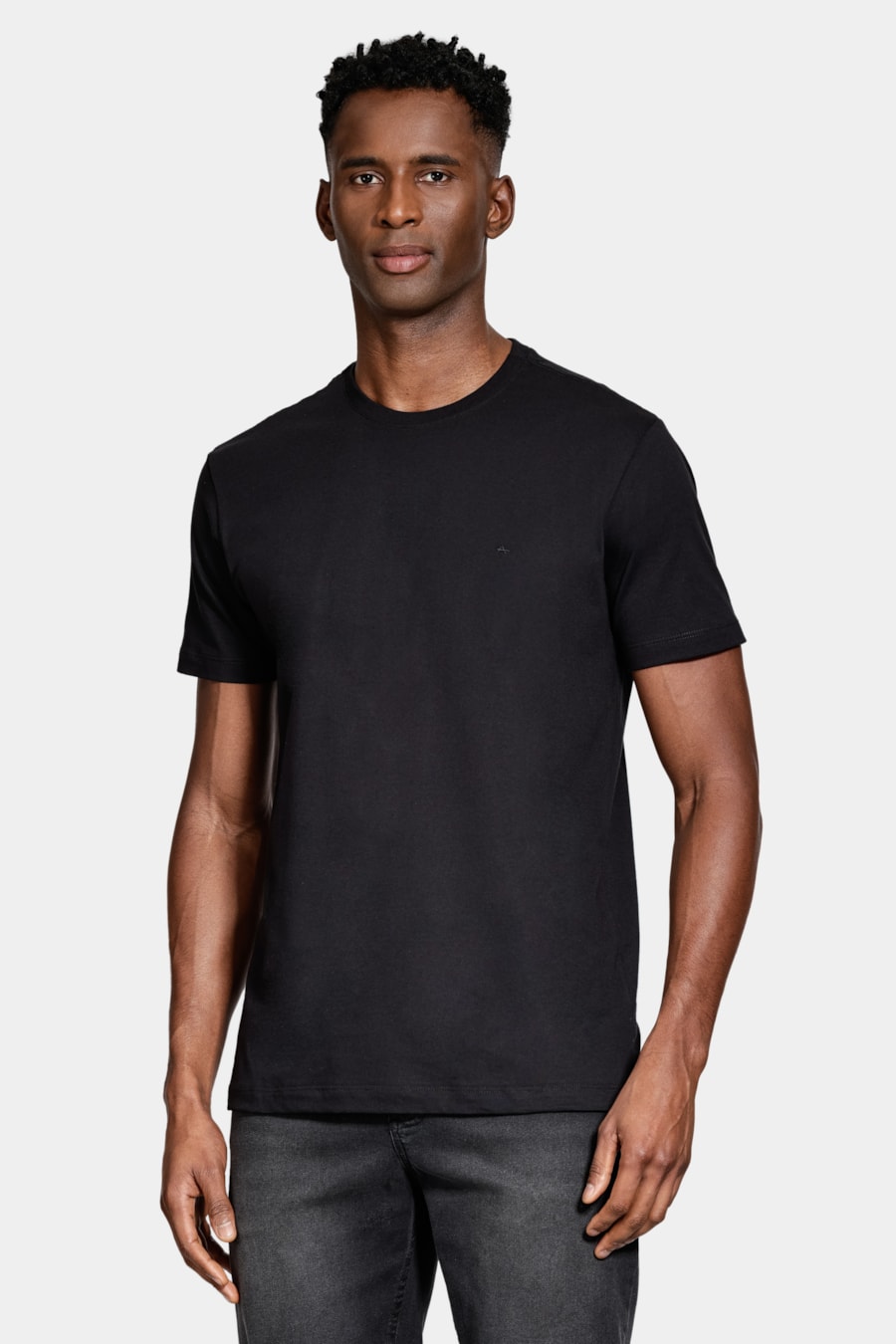 Camiseta Basica Algodão Manga Curta Preto — foto 1 de 5