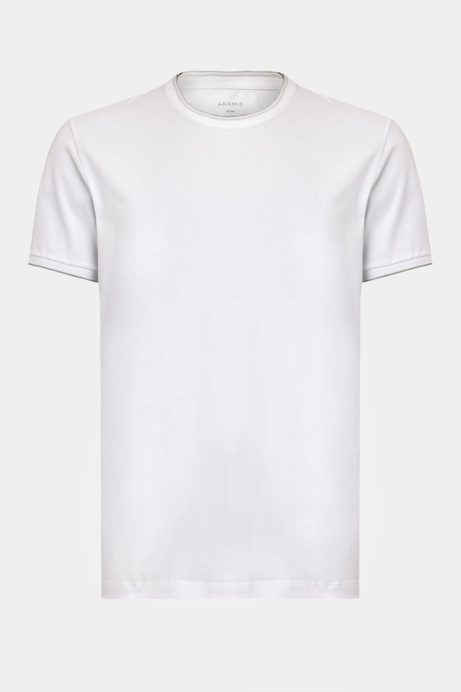Camiseta Básica Friso na Gola Branco — foto 5 de 5