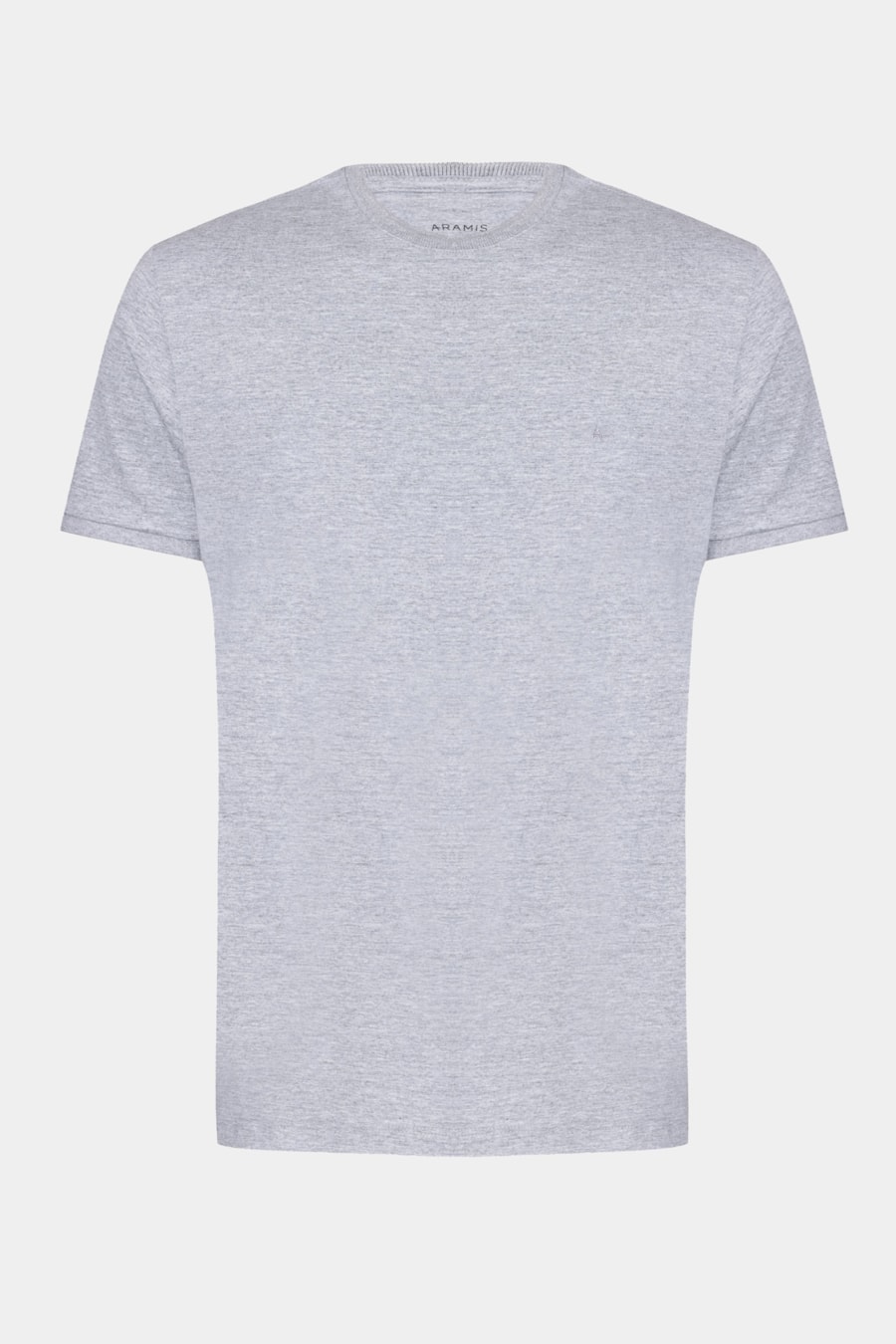 Camiseta Básica Friso na Gola Cinza C/ Cinza Claro — foto 5 de 5