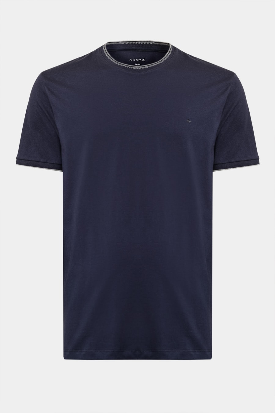 Camiseta Básica Friso na Gola Marinho — foto 5 de 5