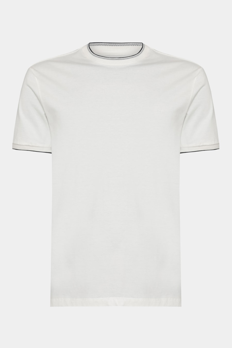 Camiseta Básica Friso na Gola Off White — foto 5 de 5