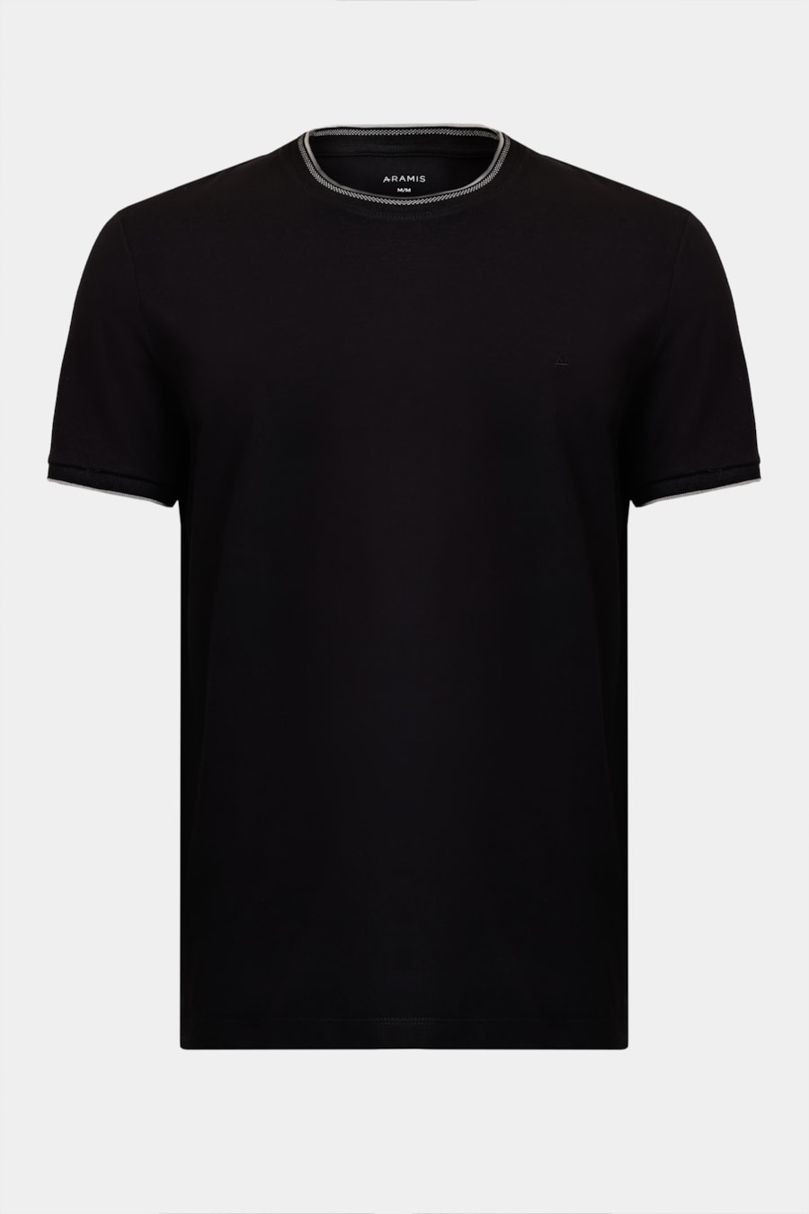 Camiseta Básica Friso na Gola Preto — foto 5 de 6