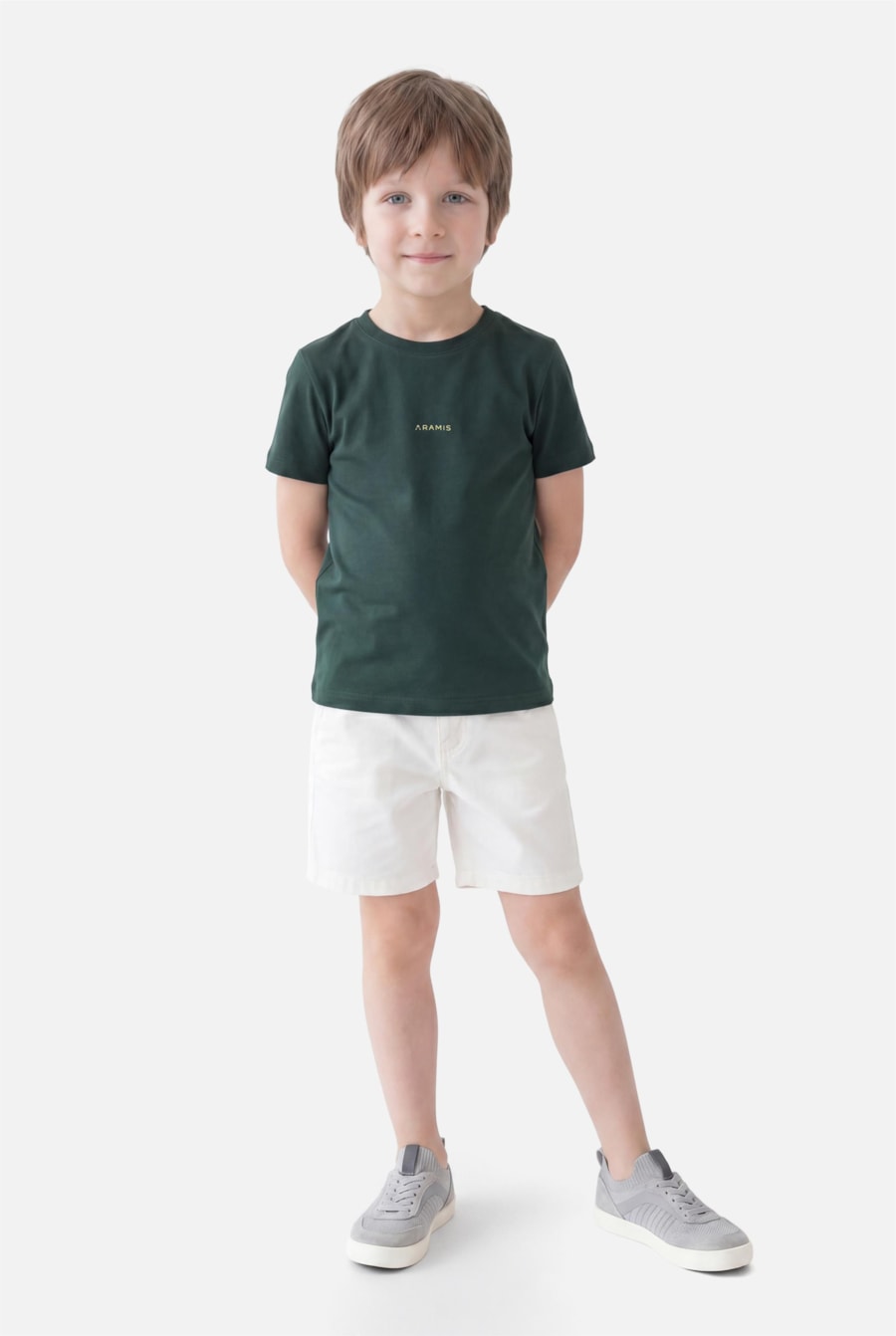 Camiseta Básica Infantil Aramis Floresta — foto 2 de 3