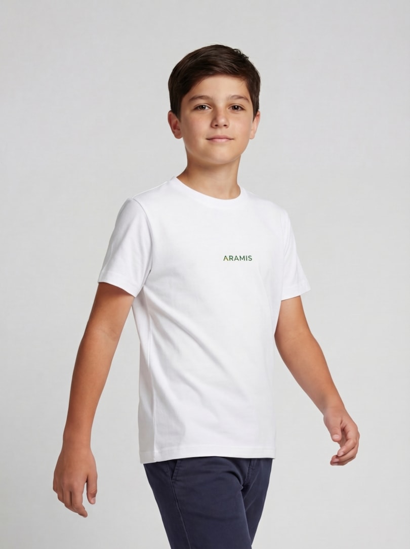 Camiseta Básica Infantil Aramis Off White