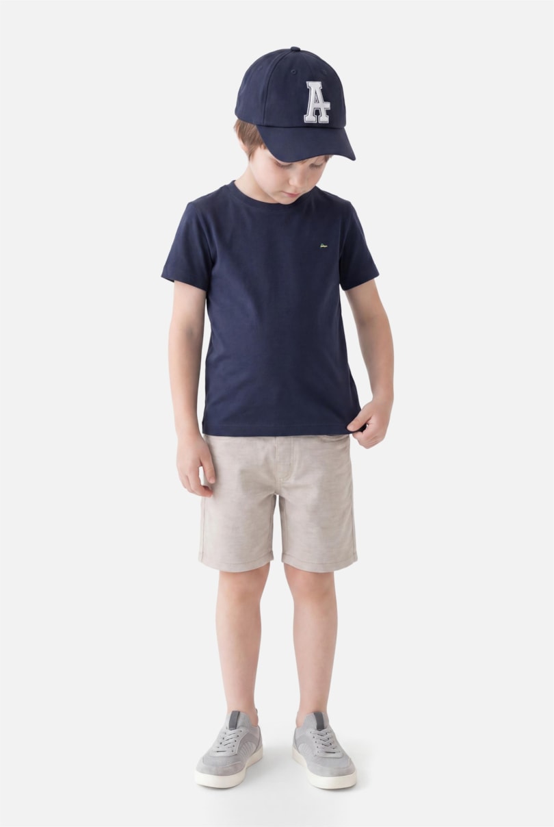 Camiseta Básica Infantil Marinho