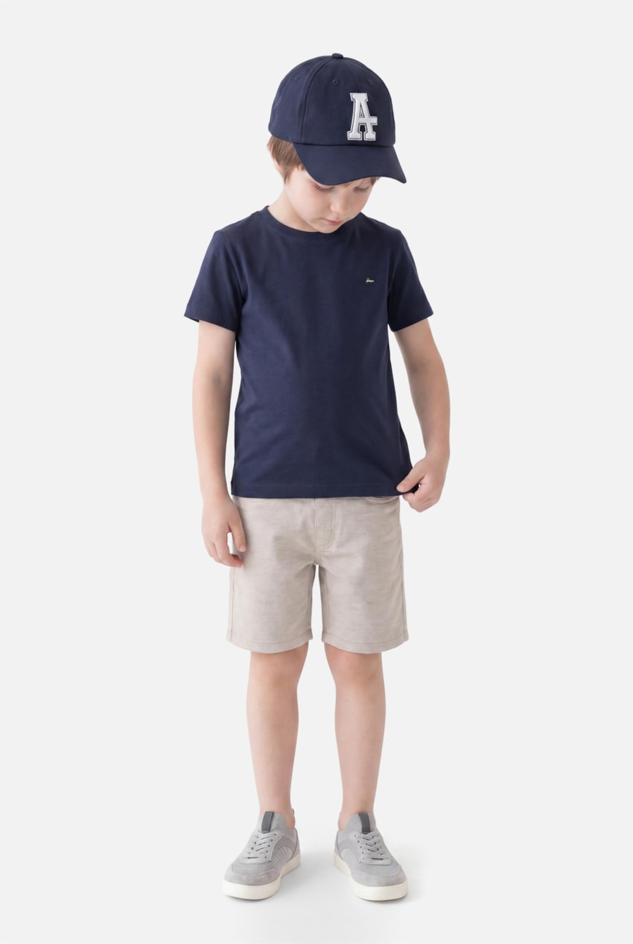 Camiseta Básica Infantil Marinho — foto 2 de 5