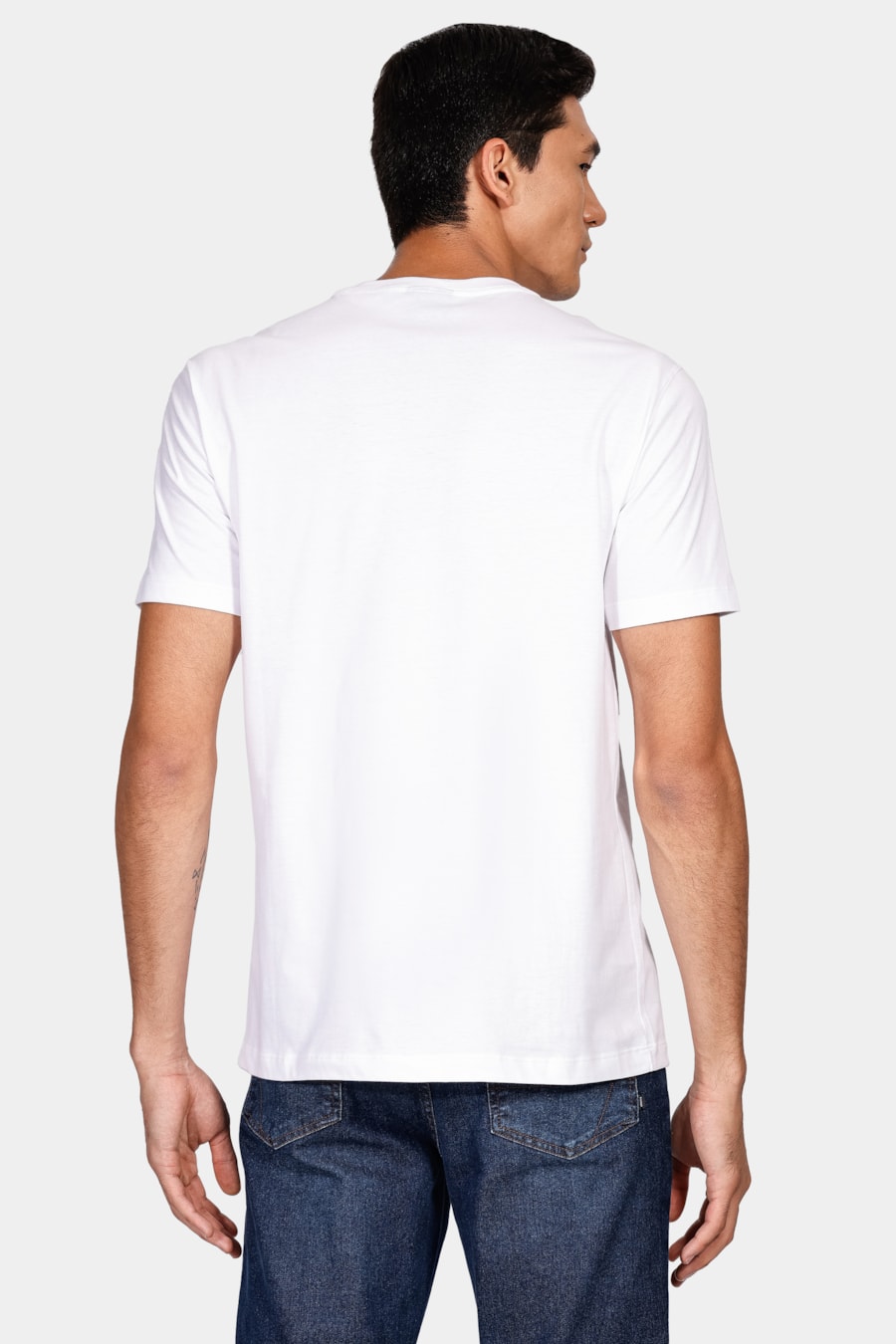 Camiseta Básica Manga Curta Branco — foto 4 de 5