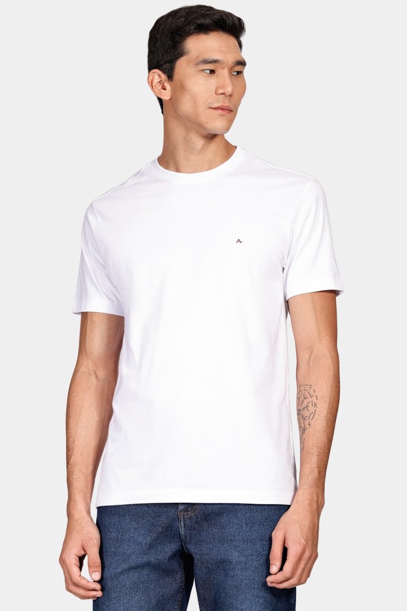 Camiseta Básica Manga Curta Branco