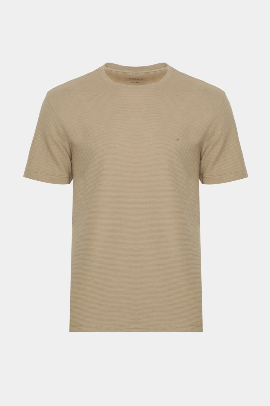 Camiseta Basica Manga Curta Com Textura Ottoman Areia 116 — foto 5 de 5