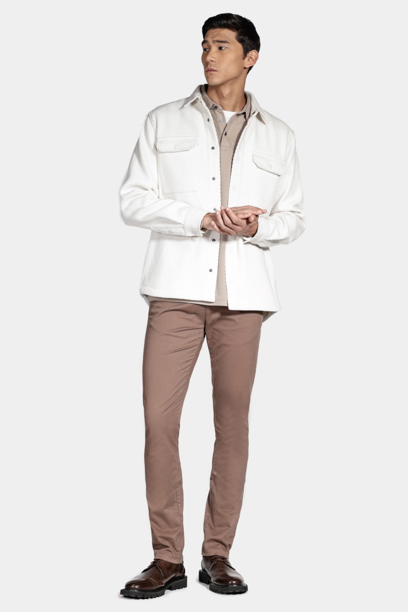Camiseta Basica Manga Curta Com Textura Ottoman Off White