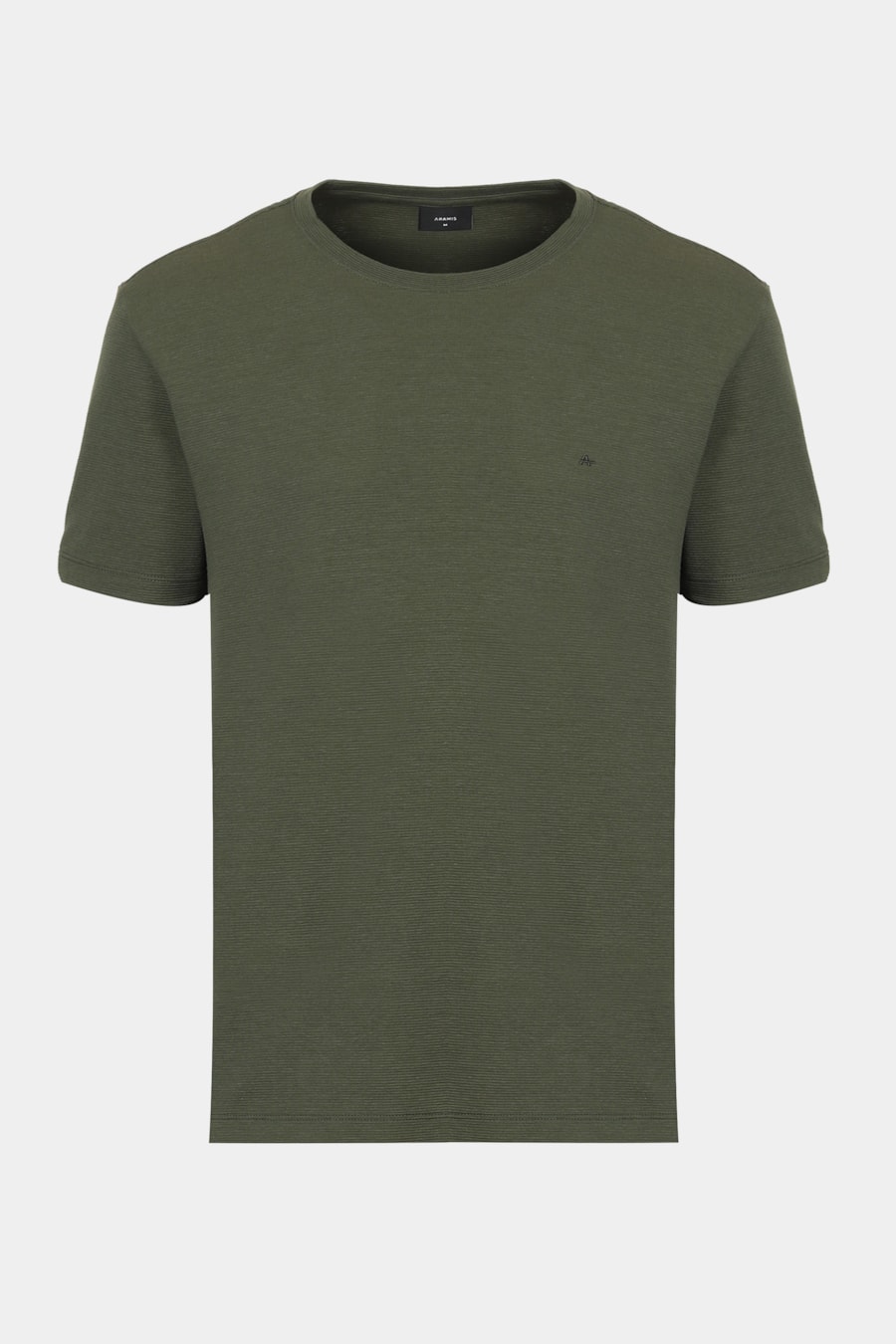 Camiseta Basica Manga Curta Com Textura Ottoman Verde Pantano — foto 5 de 5