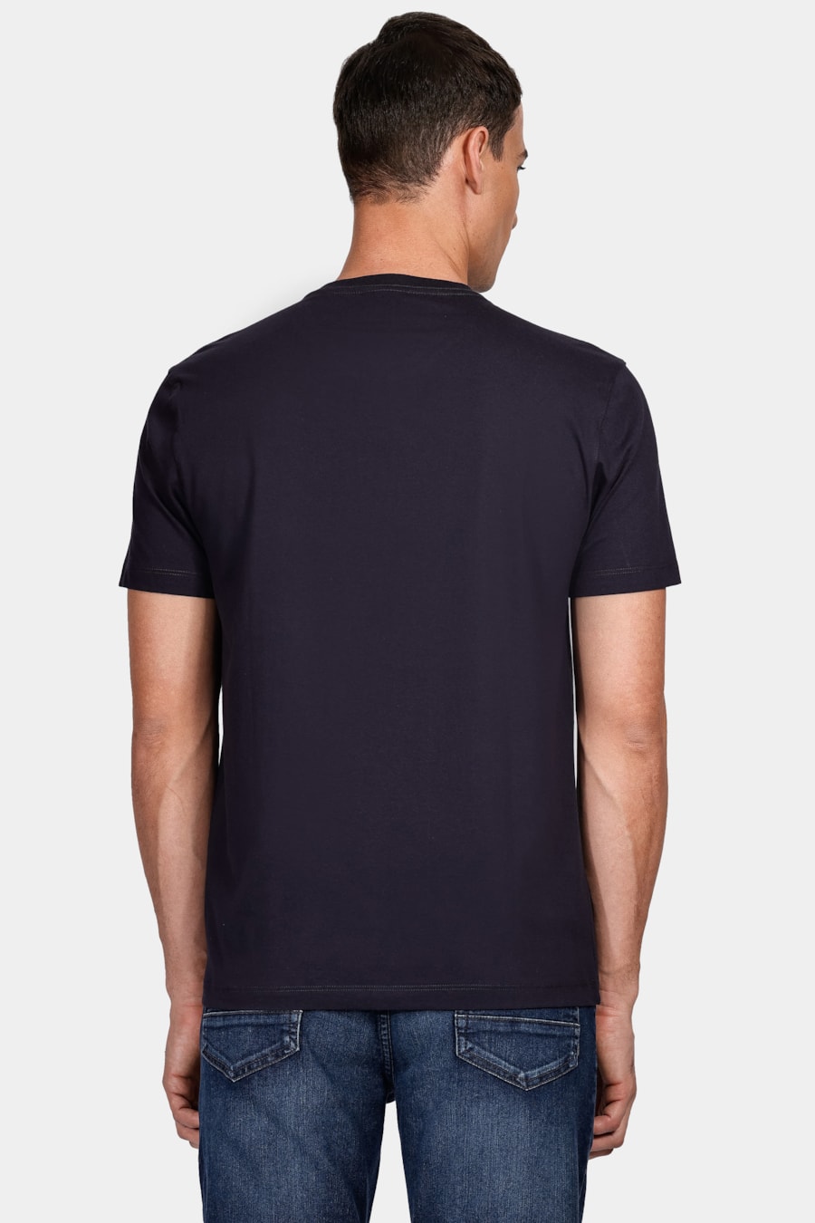 Camiseta Básica Manga Curta Marinho — foto 4 de 4