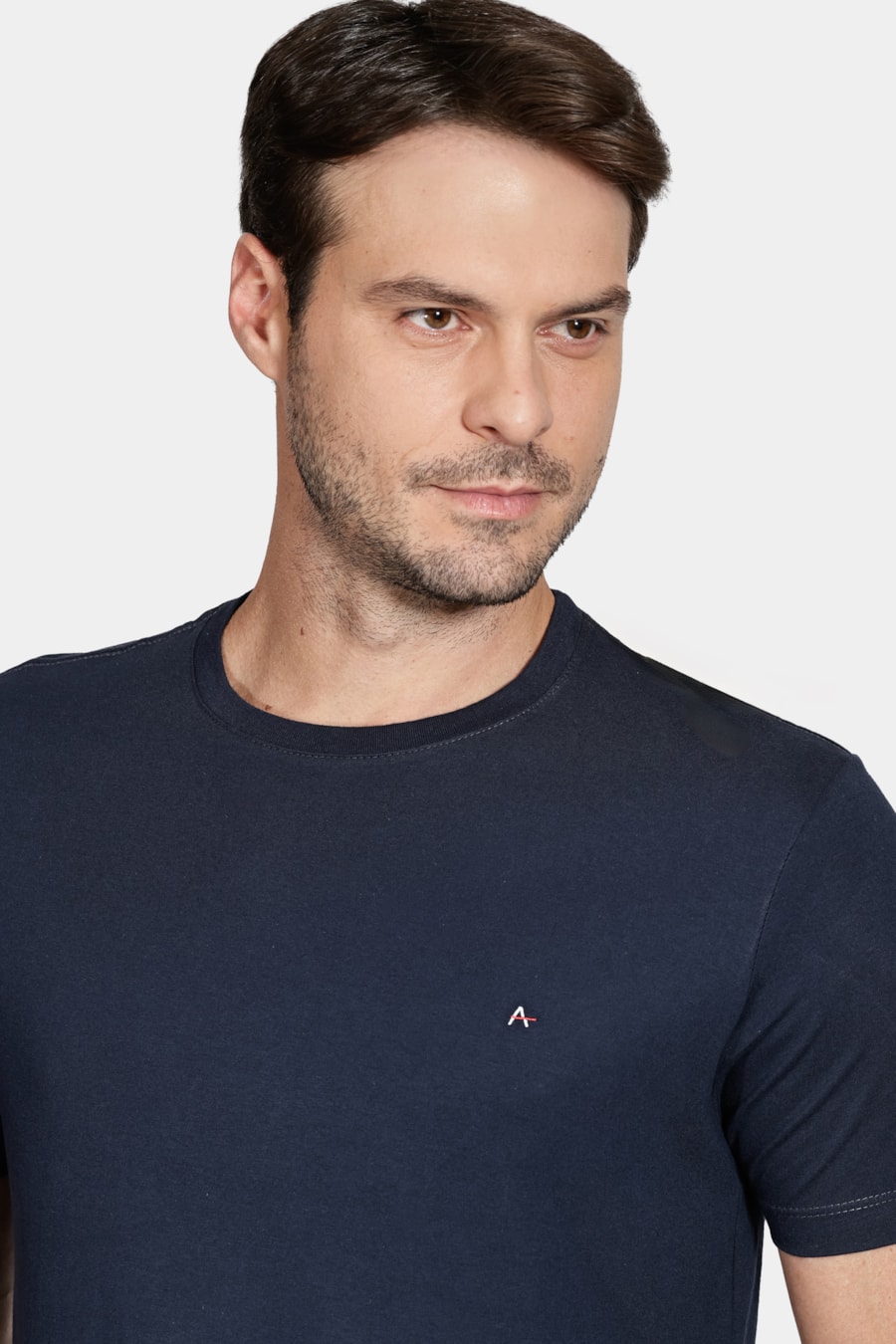 Camiseta Básica Manga Curta Marinho — foto 3 de 5