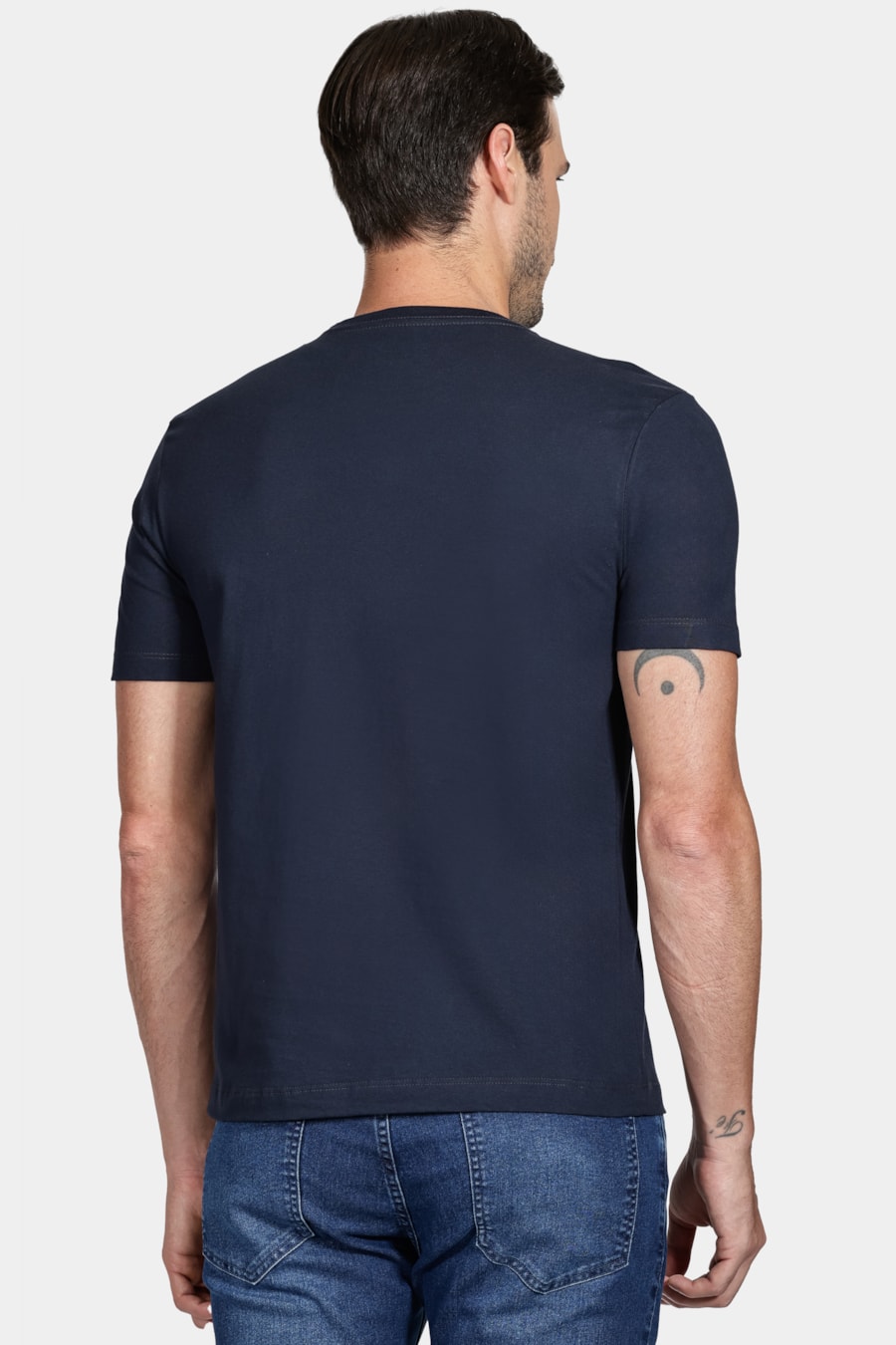 Camiseta Básica Manga Curta Marinho — foto 4 de 5
