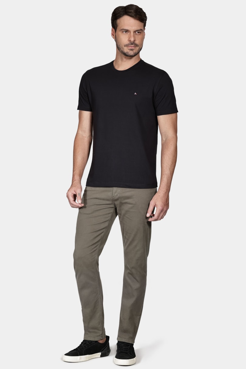 Camiseta Básica Manga Curta Preto