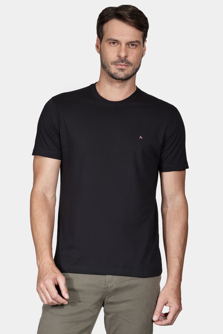Camiseta Básica Manga Curta Preto — foto 1 de 5