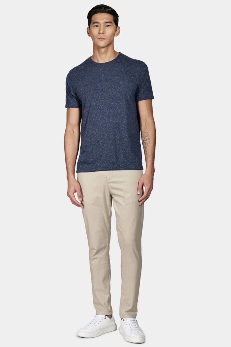 Camiseta Blend Linho Marinho