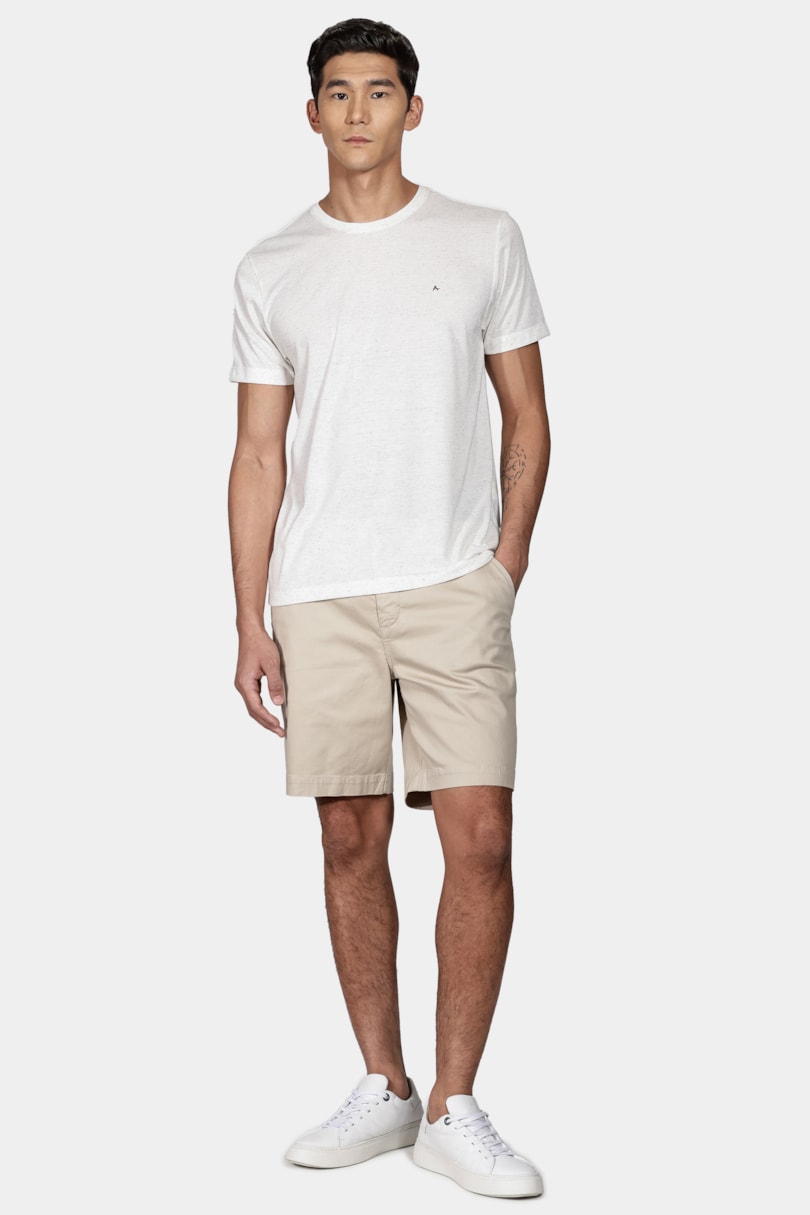 Camiseta Blend Linho Natural