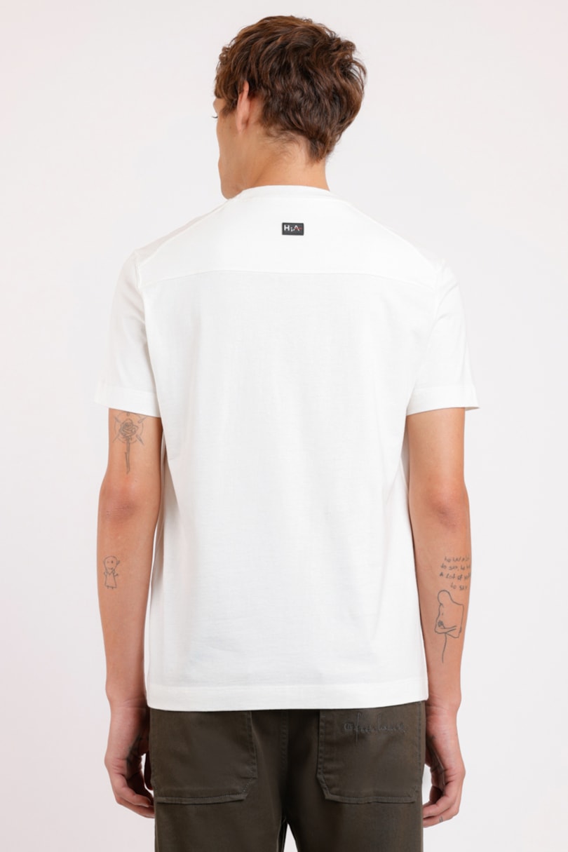 Camiseta Bordado Caveira Branco