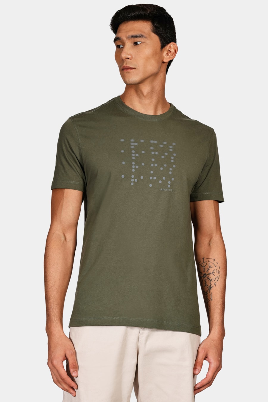 Camiseta Braile Localizado Verde Militar — foto 1 de 4