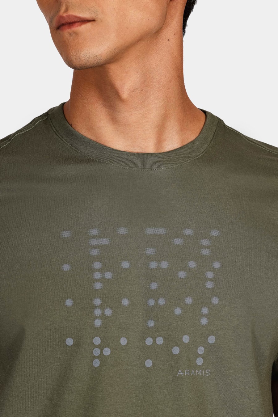 Camiseta Braile Localizado Verde Militar — foto 3 de 4