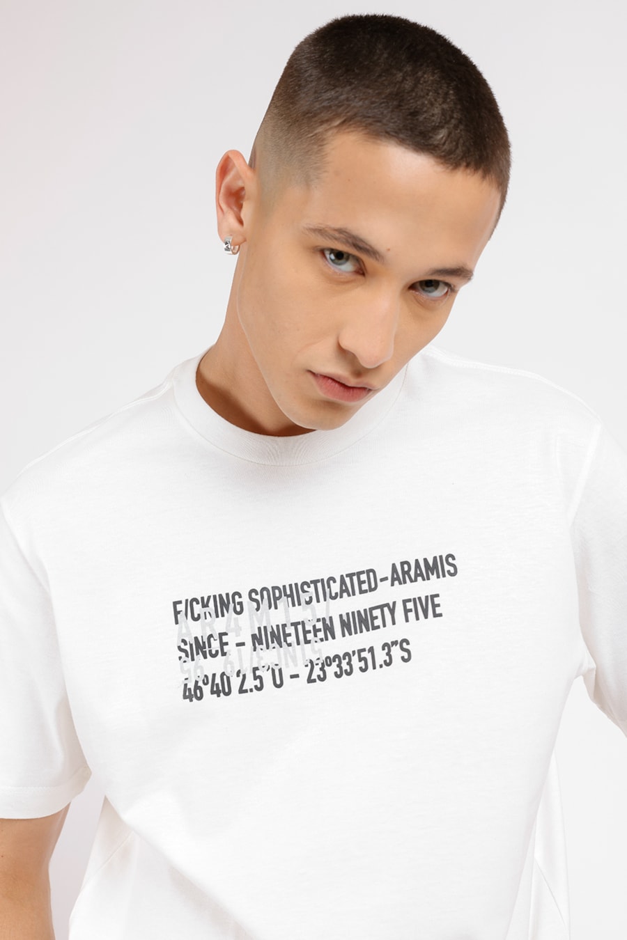 Camiseta Com Estampa Manga Curta Off White — foto 1 de 2