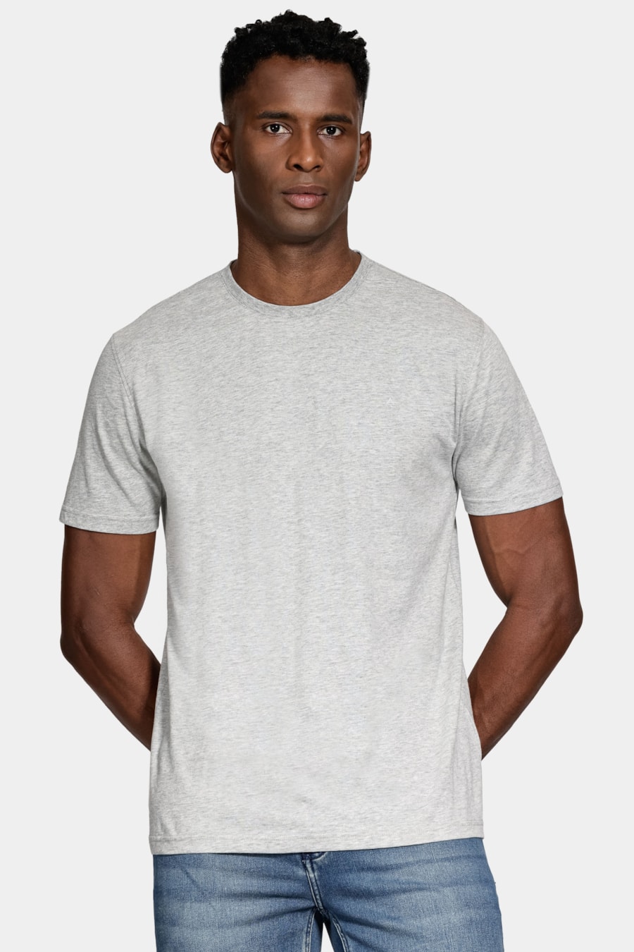 Camiseta Comfort Melange Soft Cinza Mescla — foto 1 de 5