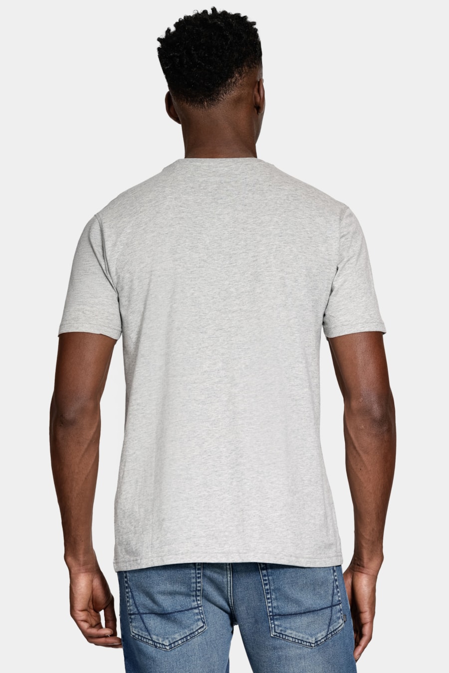Camiseta Comfort Melange Soft Cinza Mescla — foto 4 de 5