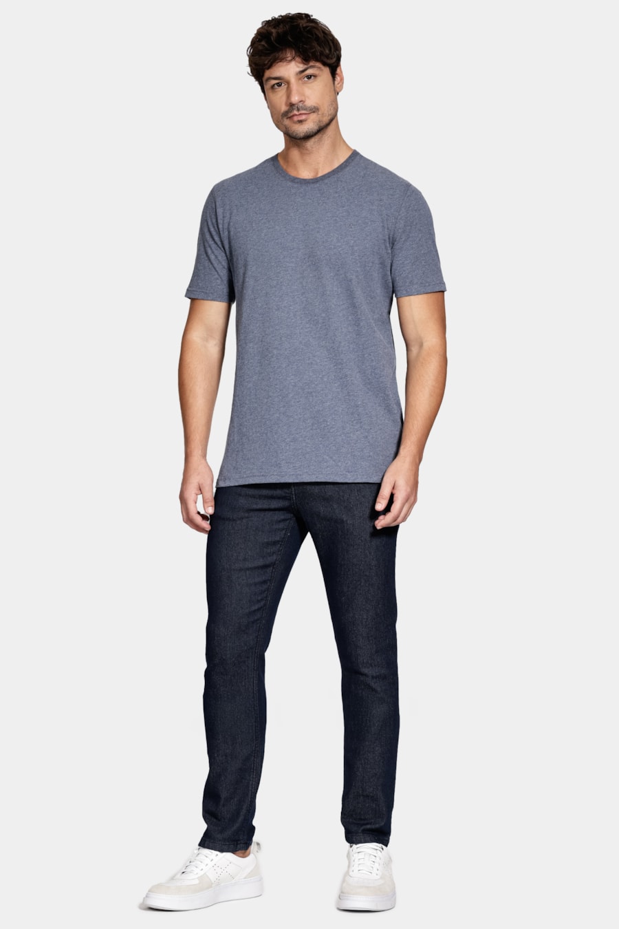 Camiseta Comfort Melange Soft Navy — foto 2 de 5