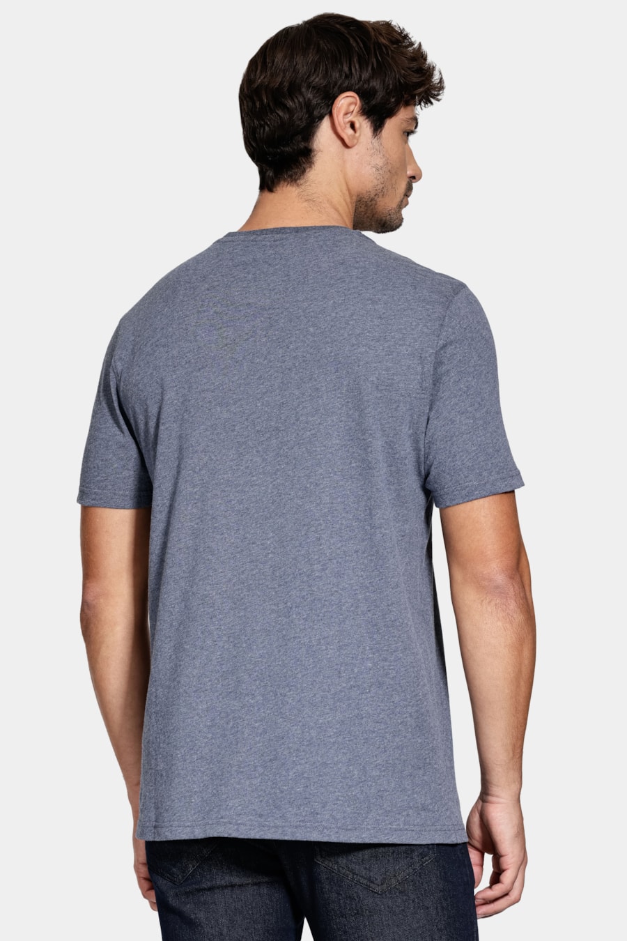 Camiseta Comfort Melange Soft Navy — foto 4 de 5
