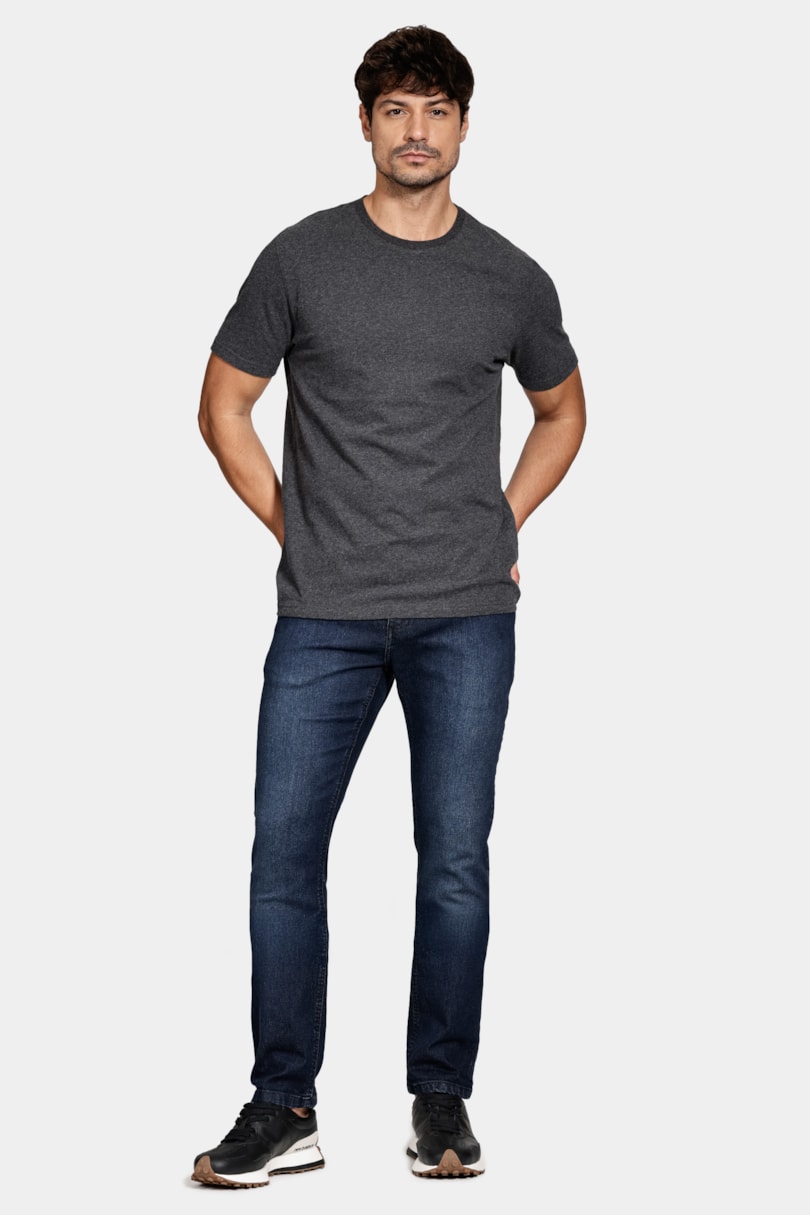 Camiseta Comfort Melange Soft Preto