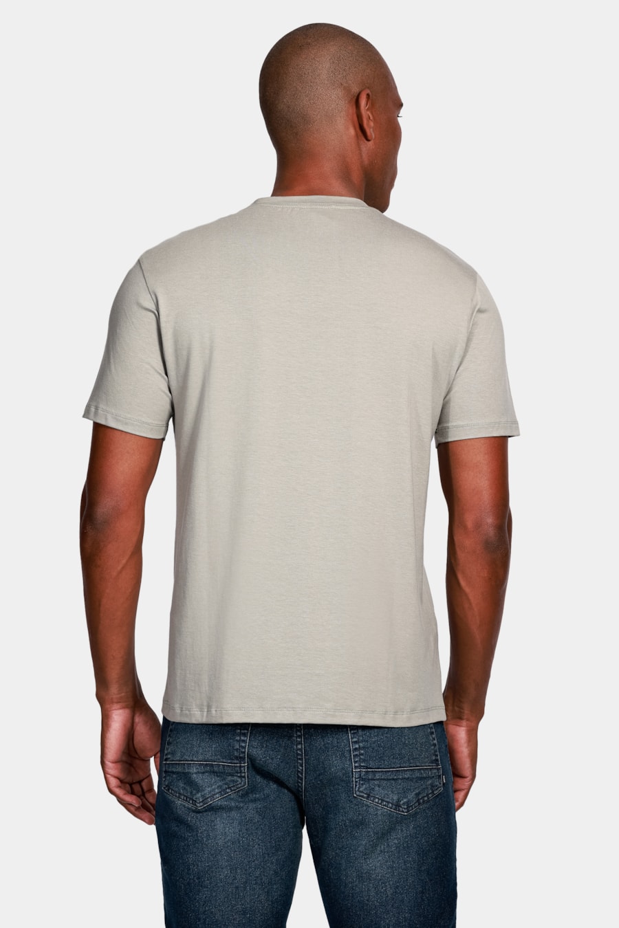 Camiseta Cotton Liocel D+ Cinza Prata — foto 4 de 4