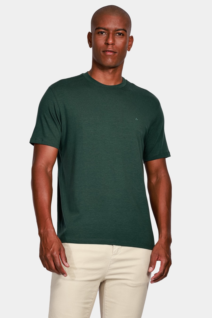 Camiseta Cotton Liocel D+ Verde Musgo — foto 1 de 4