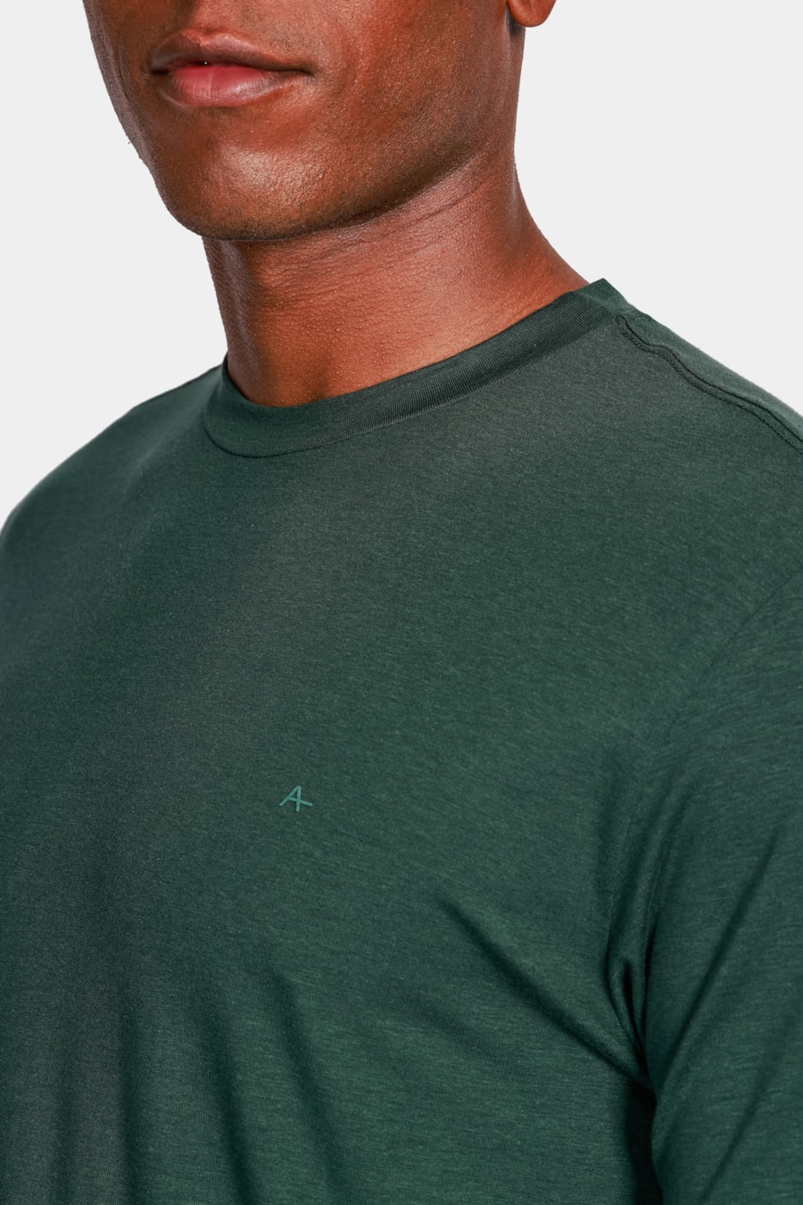 Camiseta Cotton Liocel D+ Verde Musgo — foto 3 de 4